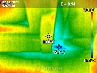 Observation des déperditions à la caméra thermique