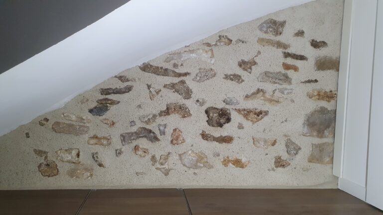 Enduit chaux à pierre vue